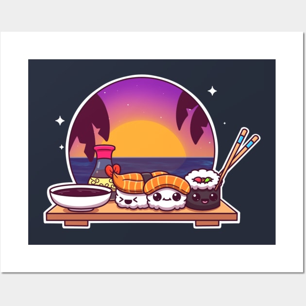 Sushi And Sunshine Wall Art by TheMaskedTooner